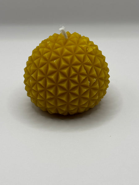 Geometric Dome Beeswax Candle