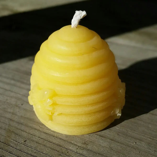 Bee skep candle